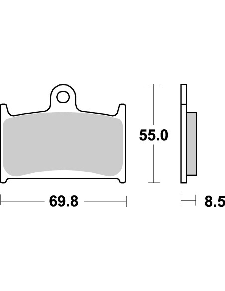 Plaquettes de frein moto SBS Sinter 624HS