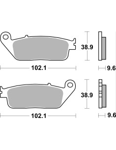 Plaquettes de frein moto SBS Sinter 630HS