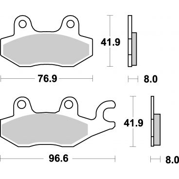 Plaquettes de frein moto SBS Sinter 638HS