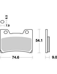 Plaquettes de frein moto SBS Sinter 665HS