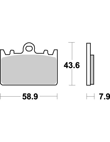 Plaquettes de frein moto SBS Sinter 666HS