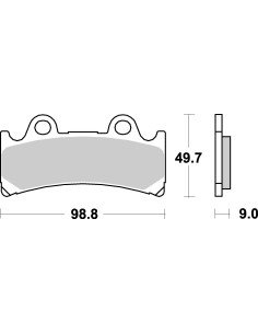 Plaquettes de frein moto SBS Sinter 683HS