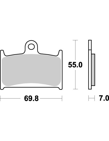 Plaquettes de frein moto SBS Sinter 714HS