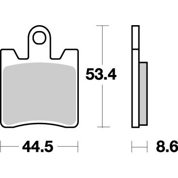 Plaquettes de frein moto SBS Sinter 740HS