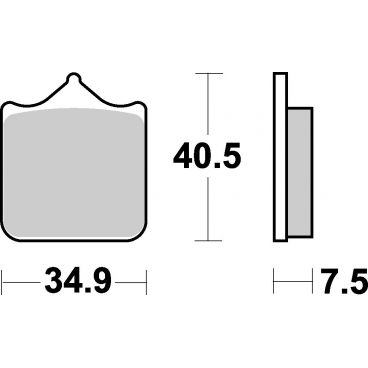 Plaquettes de frein moto SBS Sinter 762HS