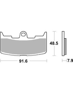 Plaquettes de frein moto SBS Sinter 795HS