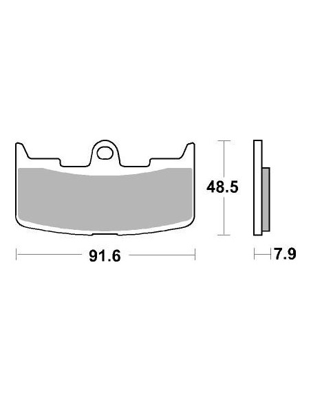 Plaquettes de frein moto SBS Sinter 795HS