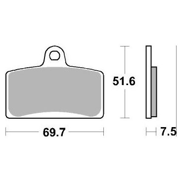 Plaquettes de frein moto SBS Sinter 821HS