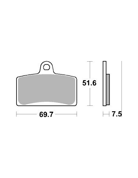 Plaquettes de frein moto SBS Sinter 821HS