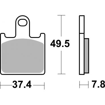 Plaquettes de frein moto SBS Sinter 838HS