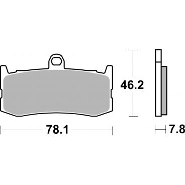 Plaquettes de frein moto SBS Sinter 864HS