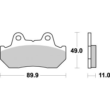 Plaquettes de frein moto SBS Sinter Arriére 542LS