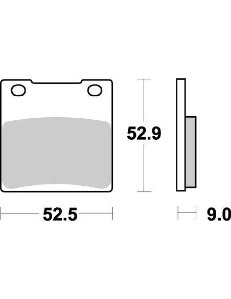 Plaquettes de frein moto SBS Sinter Arriére 556LS
