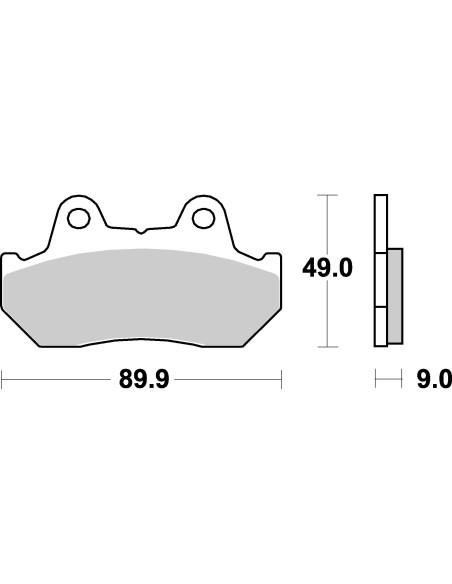 Plaquettes de frein moto SBS Sinter Arriére 572LS