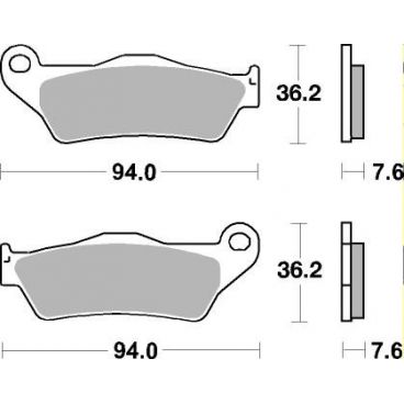 Plaquettes de frein moto SBS Sinter Arriére 671LS