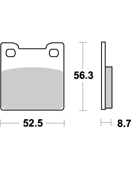Plaquettes de frein moto SBS Sinter Arriére 701LS