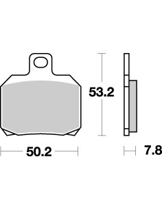 Plaquettes de frein moto SBS Sinter Arriére 730LS