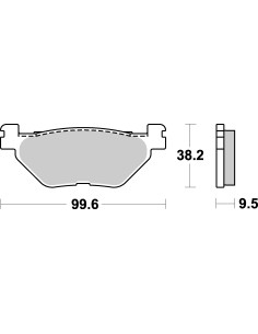Plaquettes de frein moto SBS Sinter Arriére 769LS