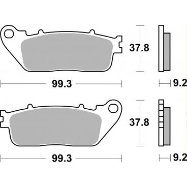 Plaquettes de frein moto SBS Sinter Arriére 862LS