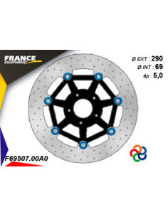 Kit Freinage FRANCE EQUIPEMENT - AP RACING Composé de 2 Disques 2