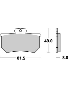 Plaquettes de frein moto SBS Racing Sinter 599RS