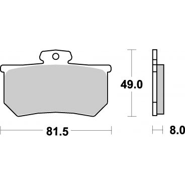 Plaquettes de frein moto SBS Racing Sinter 599RS