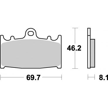 Plaquettes de frein moto SBS Racing Sinter 631RS