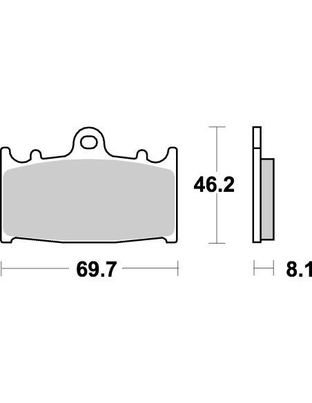 Plaquettes de frein moto SBS Racing Sinter 631RS