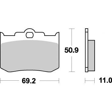 Plaquettes de frein moto SBS Racing Sinter 662RS