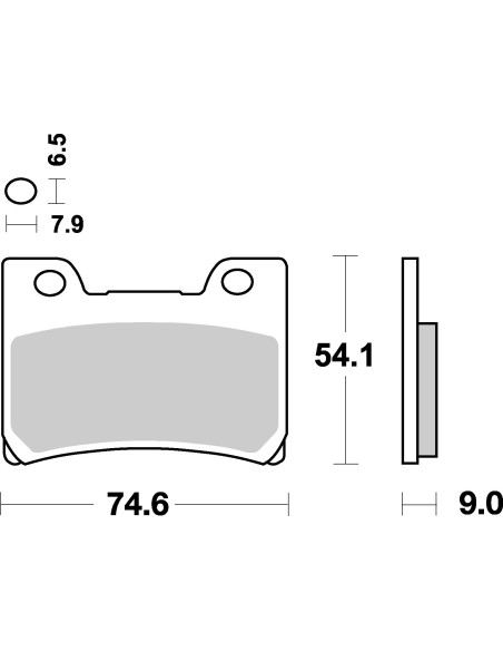 Plaquettes de frein moto SBS Racing Sinter 665RS