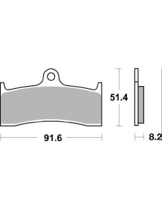 Plaquettes de frein moto SBS Racing Sinter 676RS