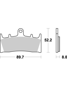 Plaquettes de frein moto SBS Racing Sinter 686RS