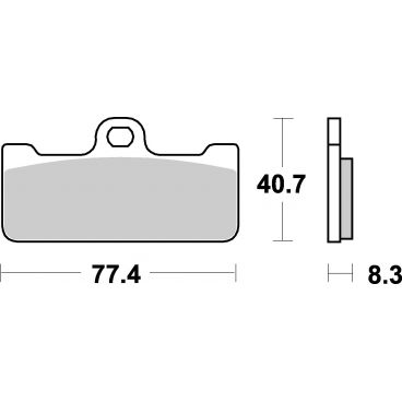 Plaquettes de frein moto SBS Racing Sinter 695RS