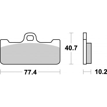 Plaquettes de frein moto SBS Racing Sinter 711RS