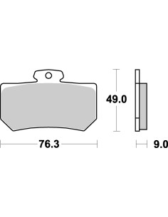 Plaquettes de frein moto SBS Racing Sinter 720RS