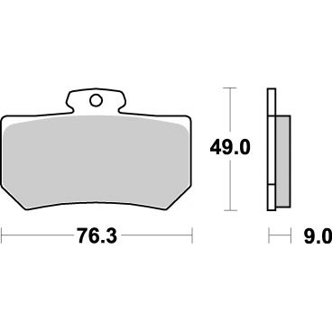 Plaquettes de frein moto SBS Racing Sinter 720RS