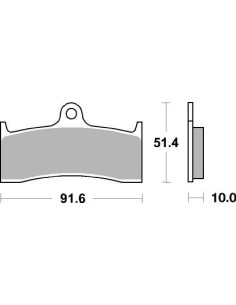 Plaquettes de frein moto SBS Racing Sinter 729RS