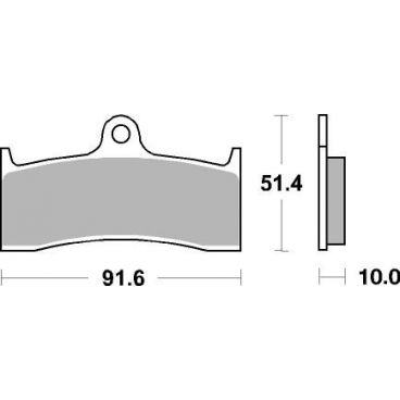 Plaquettes de frein moto SBS Racing Sinter 729RS