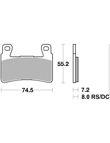Plaquettes de frein moto SBS Racing Sinter 734RS