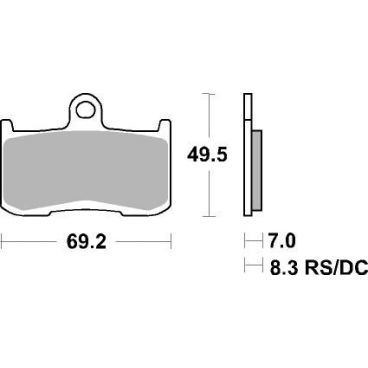 Plaquettes de frein moto SBS Racing Sinter 782RS