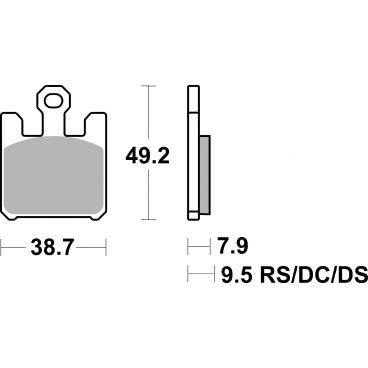 Plaquettes de frein moto SBS Racing Sinter 788RS