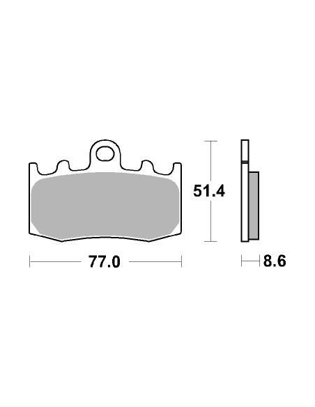 Plaquettes de frein moto SBS Racing Sinter 796RS