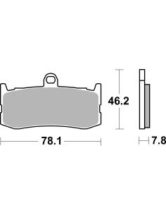 Plaquettes de frein moto SBS Racing Sinter 864RS