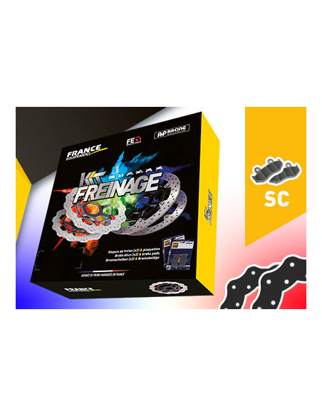 Kit Freinage FRANCE EQUIPEMENT - AP RACING Composé de 2 Disques
