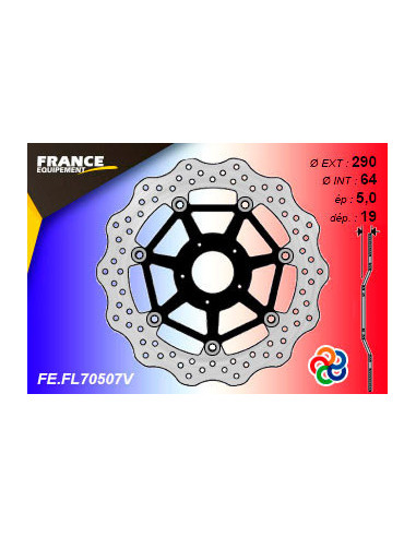 Kit Freinage FRANCE EQUIPEMENT - AP RACING Composé de 2 Disques