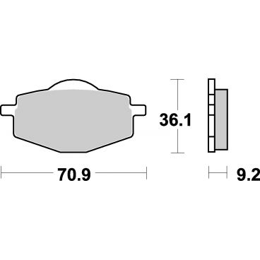 Plaquettes de frein moto SBS Off Road Sinter 575SI