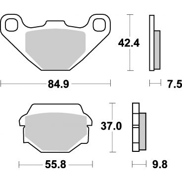 Plaquettes de frein moto SBS Off Road Sinter 586SI