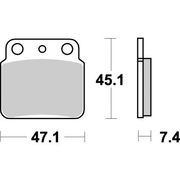 Plaquettes de frein moto SBS Off Road Sinter 649SI