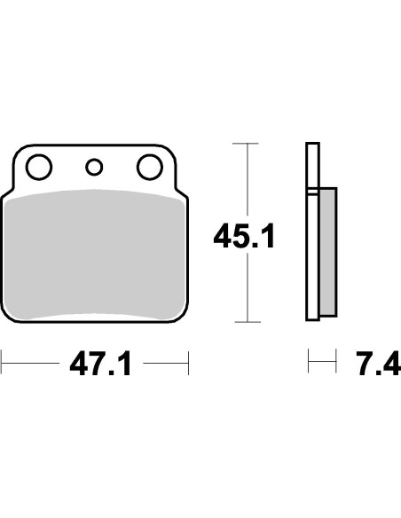 Plaquettes de frein moto SBS Off Road Sinter 649SI