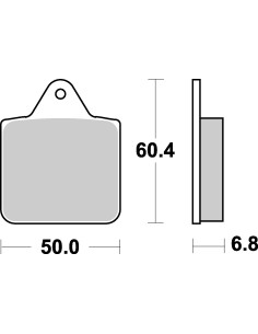 Plaquettes de frein moto SBS Off Road Sinter 756SI